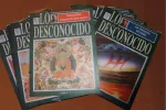 Ejemplares de Lo Desconocido. Gran Enciclopedia Gráfica (tres volúmenes dedicados a OVNIs), de Fernando Jiménez Del Oso y otros.