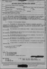 Página del informe DOW-UAP-D179 sobre observaciones en la isla Catalina en 1952.