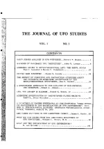 Primera página de The Journal of UFO Studies, volumen 1, número 1, 1979