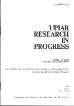 Cubierta de UPIAR Research in Progress